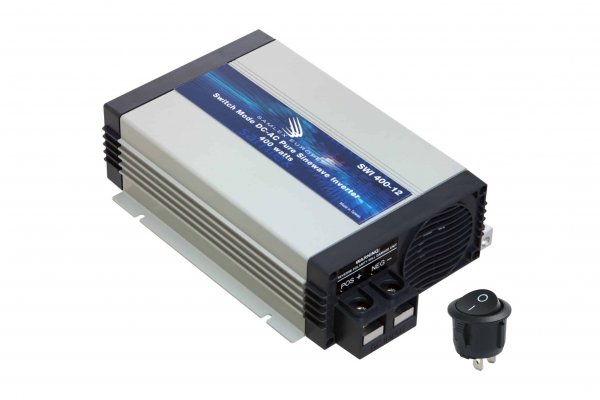 Omvormer 400W SWI-400-12 in: 12V DC uit: 230V AC sinus